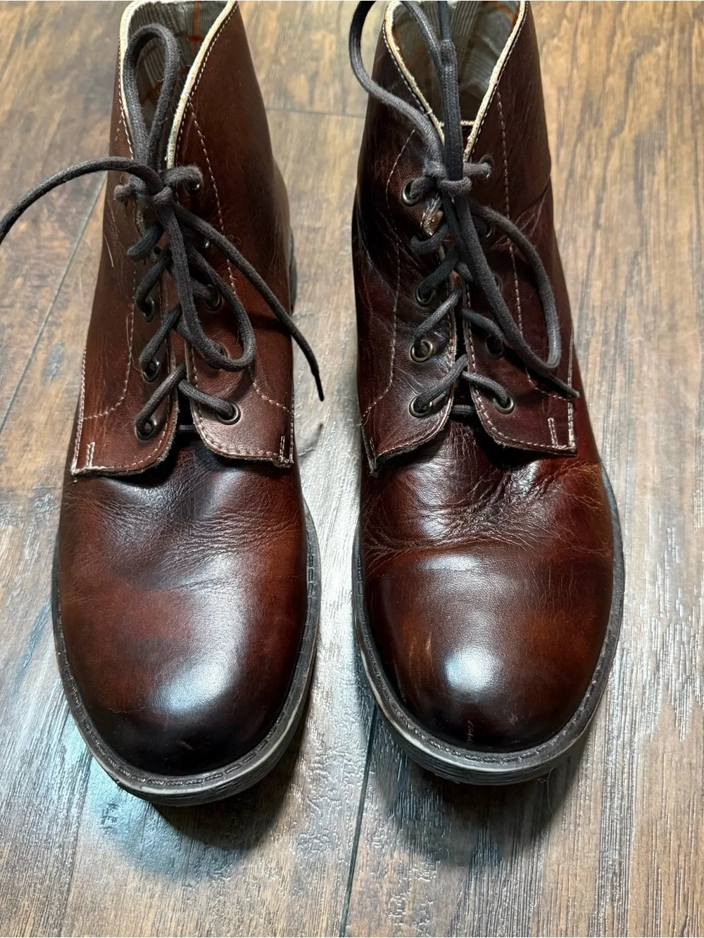 BedStu Hoover Brown Leather Chukka Boots size 10